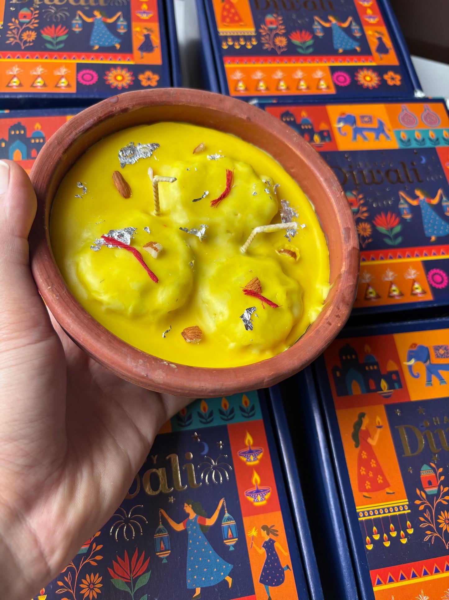Rasmalai candle